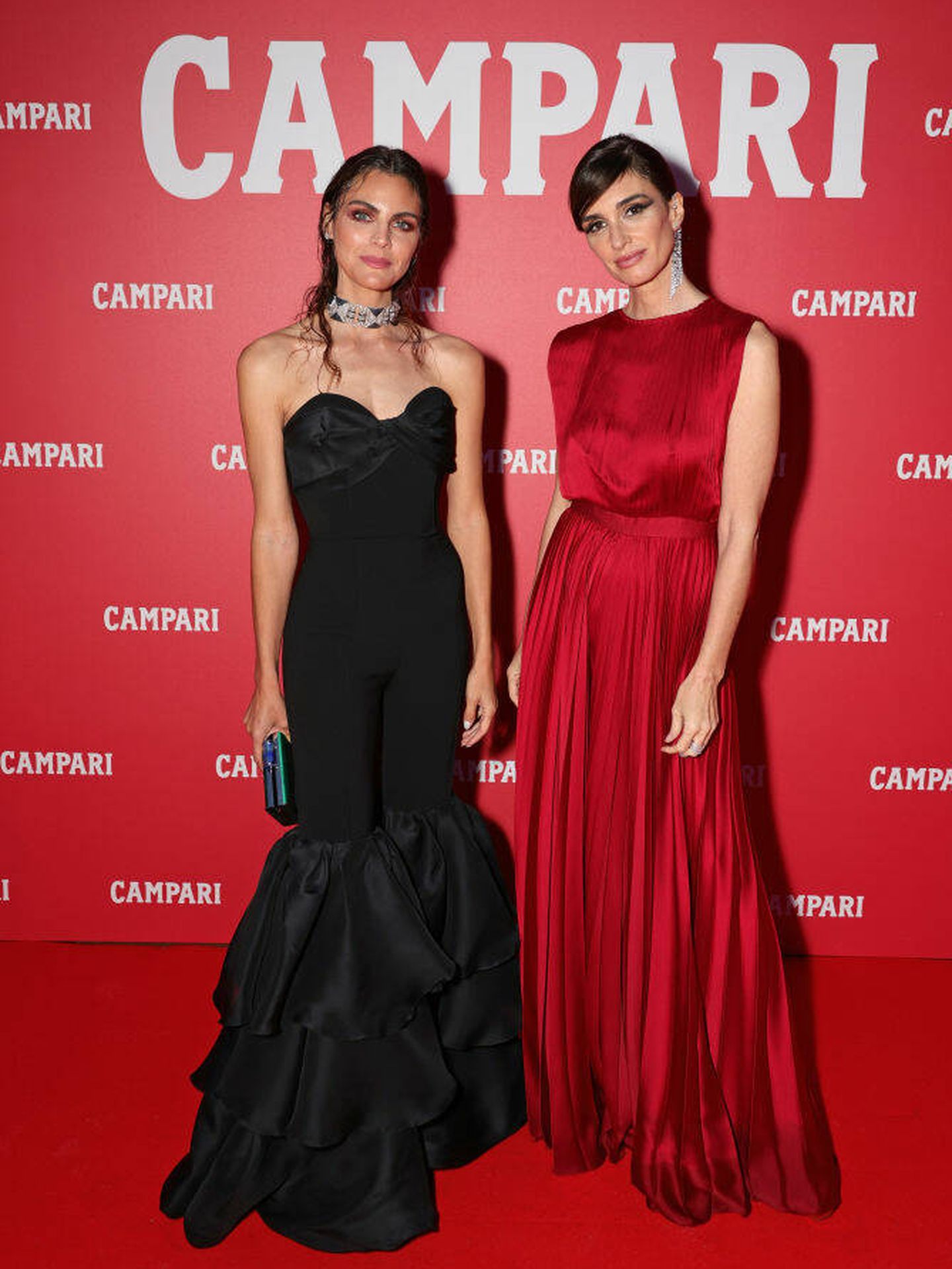Amaia Salamanca y Paz Vega, en uno de los múltiples eventos celebrados en la ciudad de Cannes. (Getty Images)