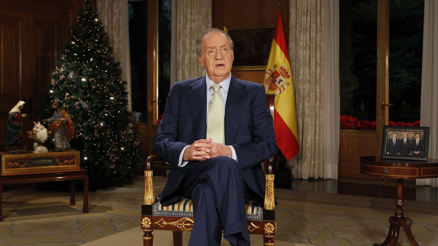 El rey Juan Carlos durante su discurso navideño de 2011. (EFE)