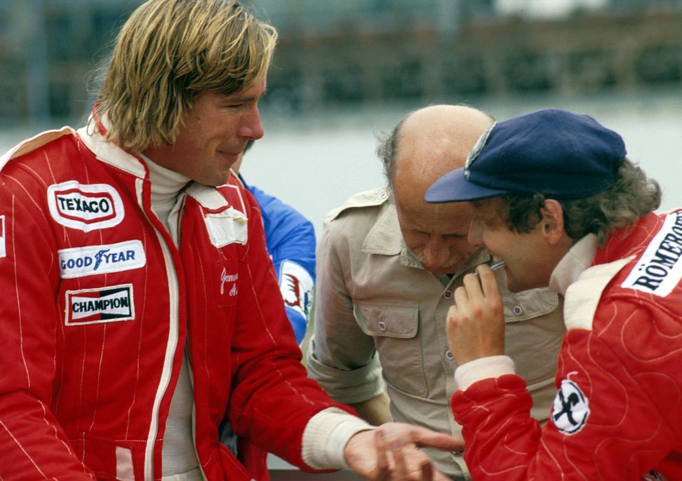 Foto: James Hunt y Niki Lauda. (imago sportfoto)