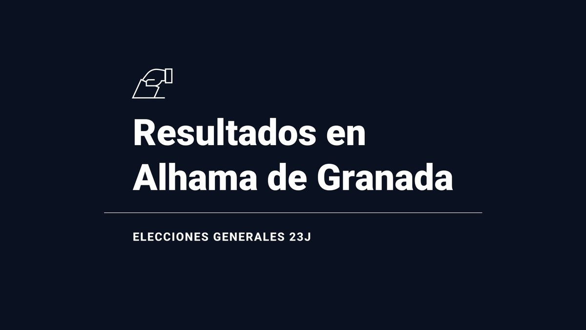 Alhama de Granada: ganador y resultados en las elecciones generales del 23 de julio 2023, última hora en directo