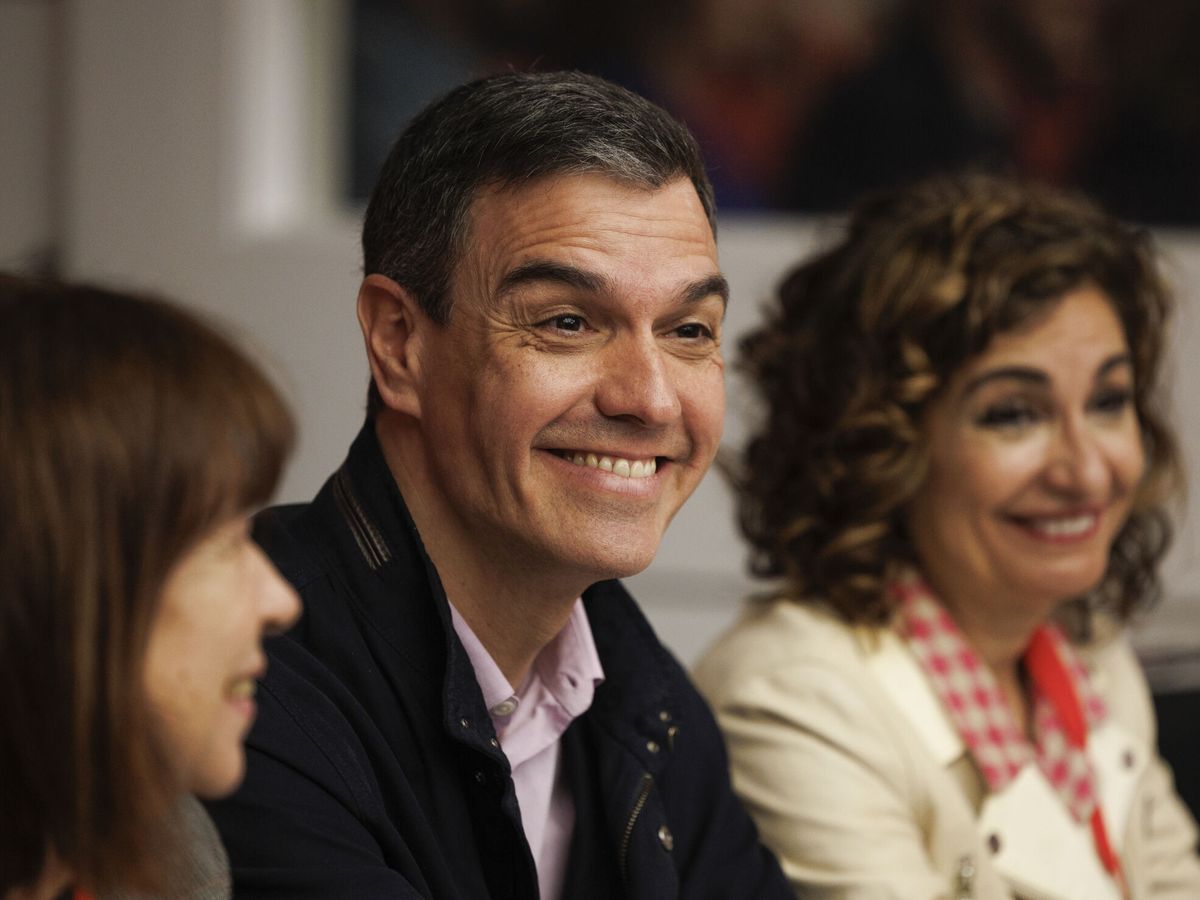 Foto: El presidente del Gobierno, Pedro Sánchez, durante una reunión del Comité Federal del PSOE (EFE/Sergio Pérez)