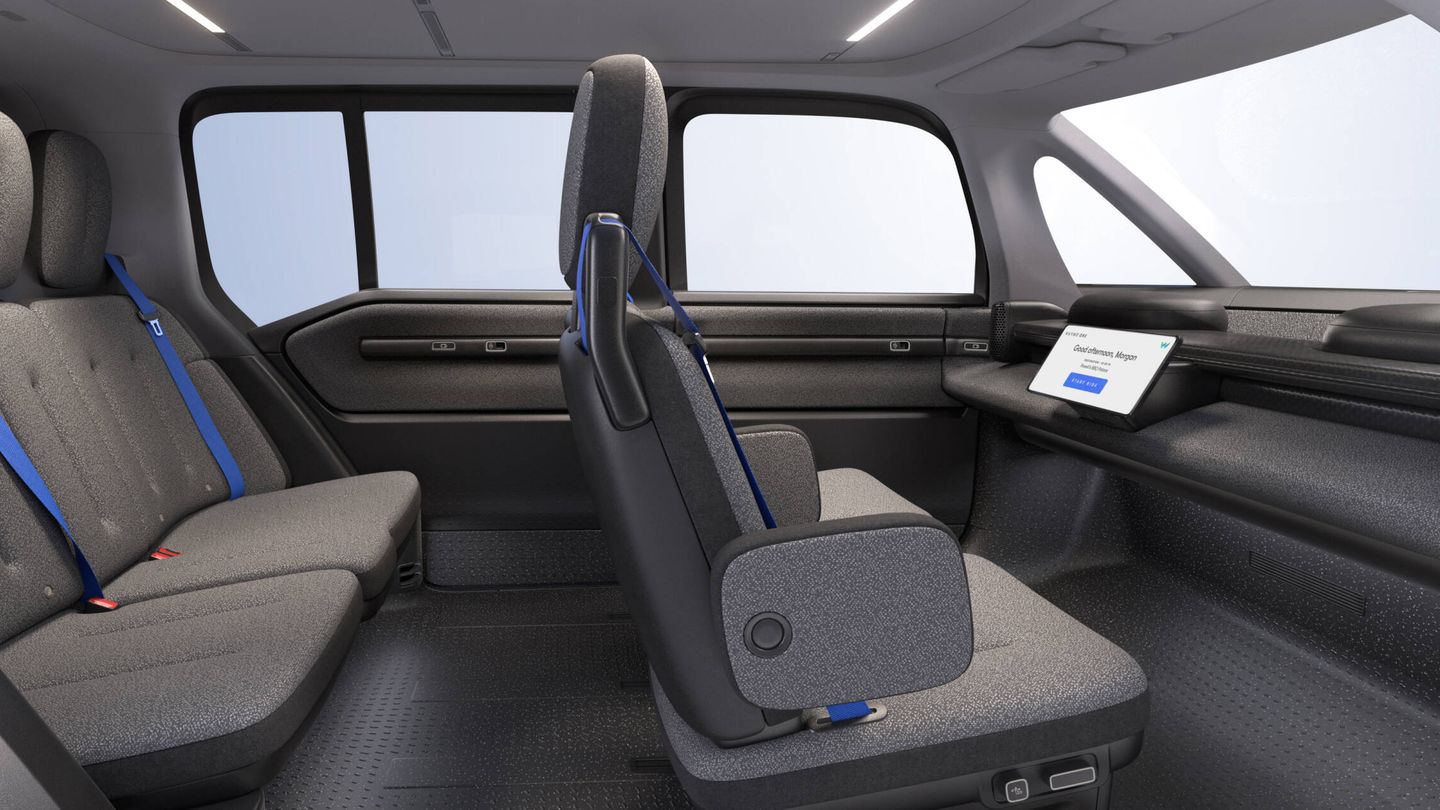El interior del vehículo está pensado para la comodidad del pasajero. (Waymo)