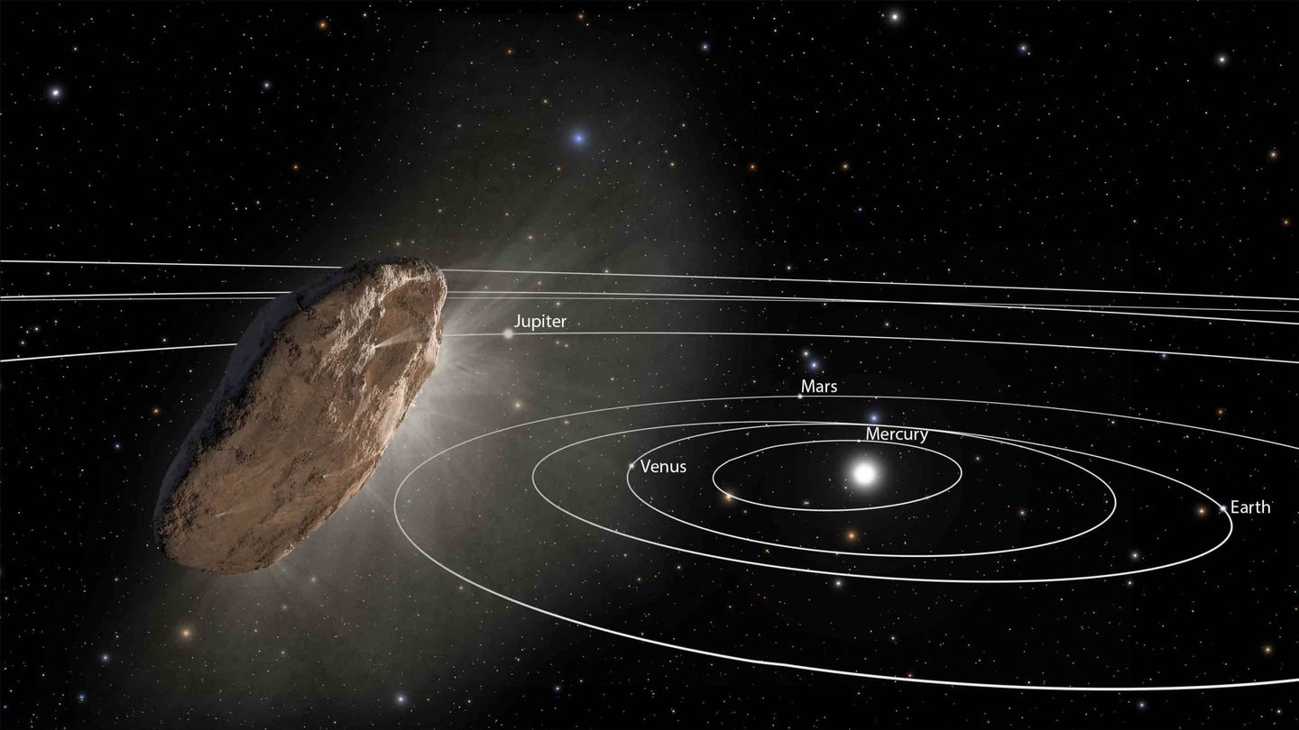 Otra ilustración del cometa... o asteroide. (NASA / JPL)