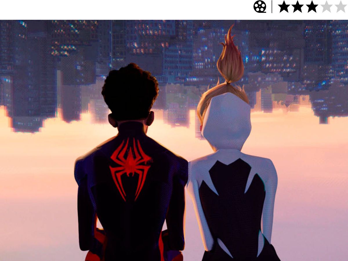 Foto: Miles Morales y Gwen Stacy, en 'Spiderman: cruzando el multiverso'. (Sony)
