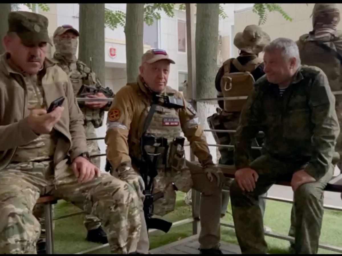 Foto: Wagner, el grupo mercenario privado, en Rostov. (Reuters)