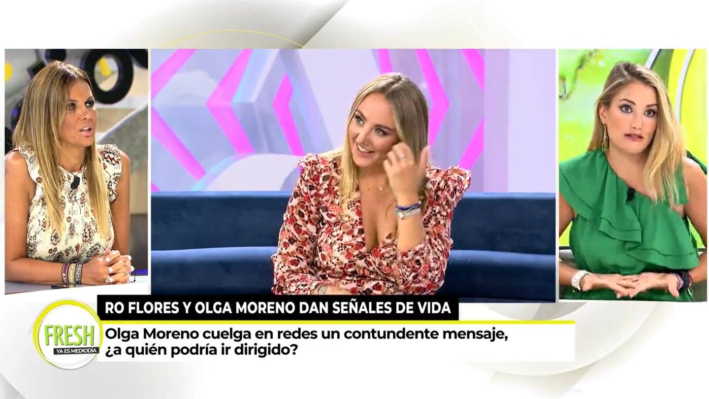 Marta López y Alba Carrillo, en 'Ya es mediodía'. (Mediaset)