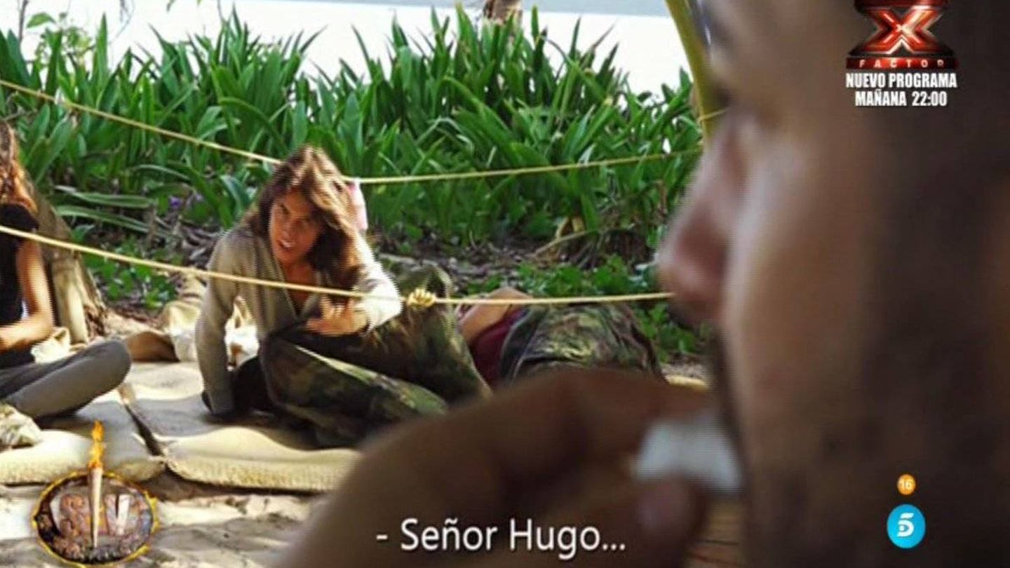 Sofía, a por Hugo en 'Supervivientes'. (Telecinco)