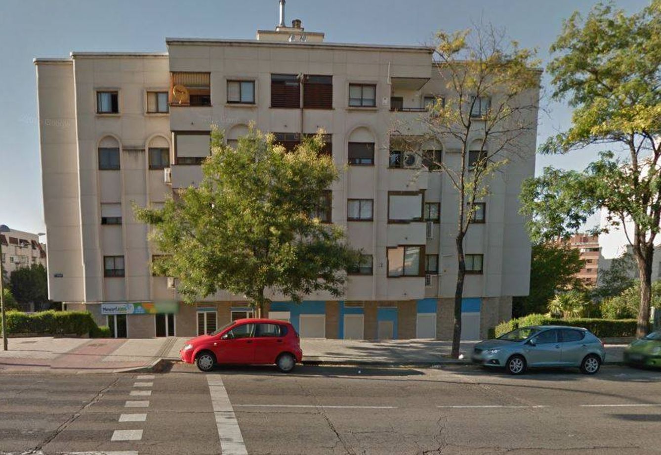 Fachada del piso que Merche tiene en Madrid, en el barrio de Barajas