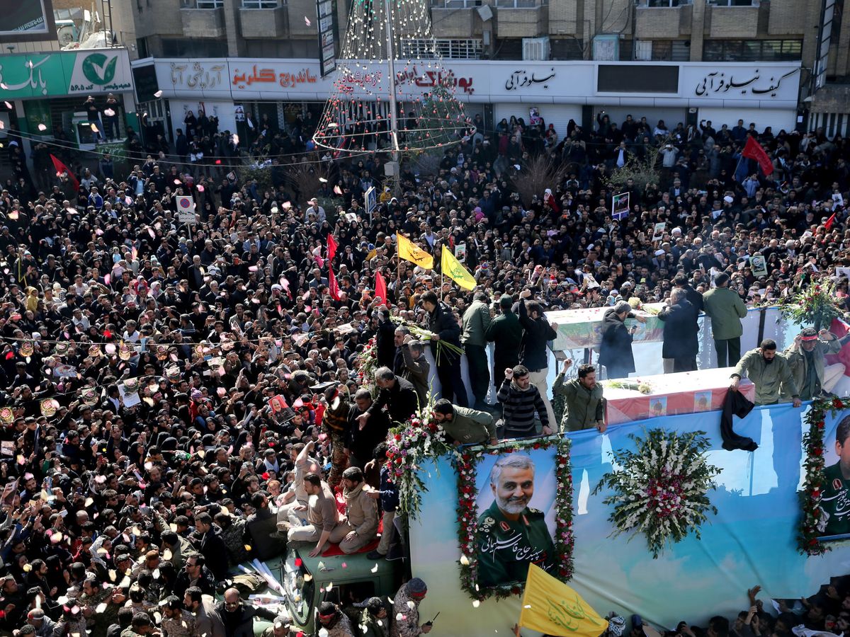 Foto: Funeral del general Qasem Soleimani en Kerman, Irán. (Reuters)