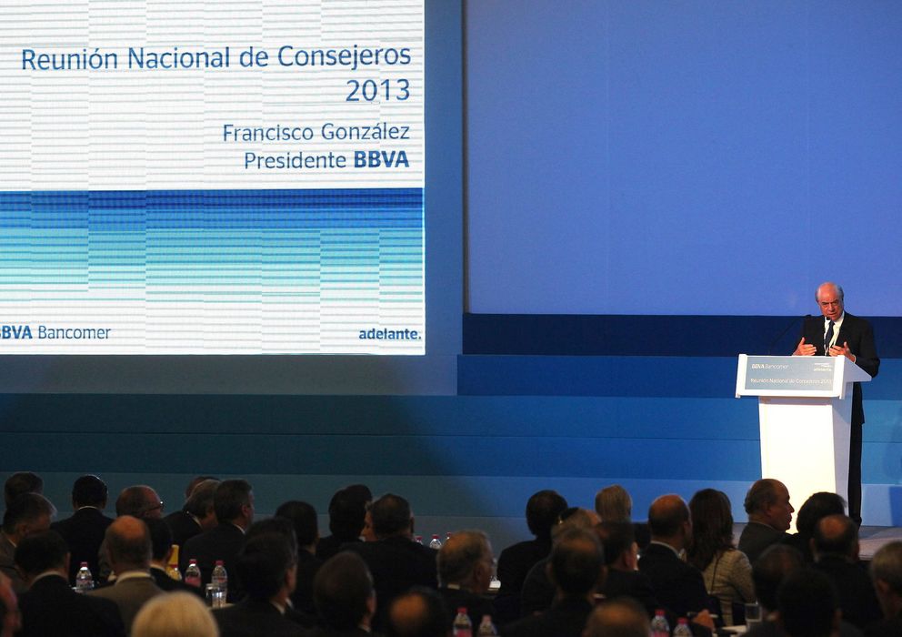 Foto: El presidente del del Grupo BBVA Bancomer, Francisco González. (EFE)