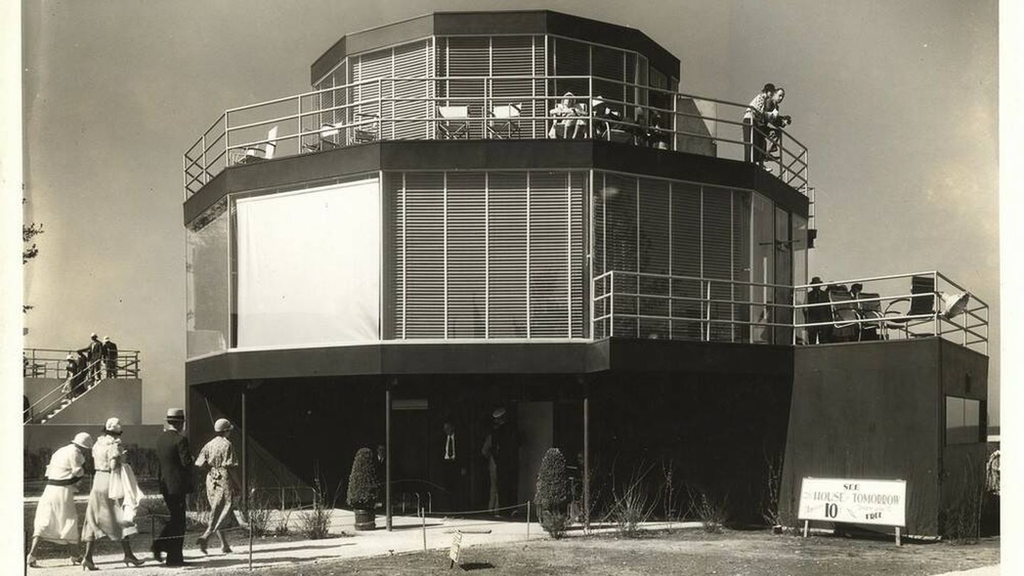 La casa del mañana durante su exposición en Chicago (1933-1934). (Wikipedia)