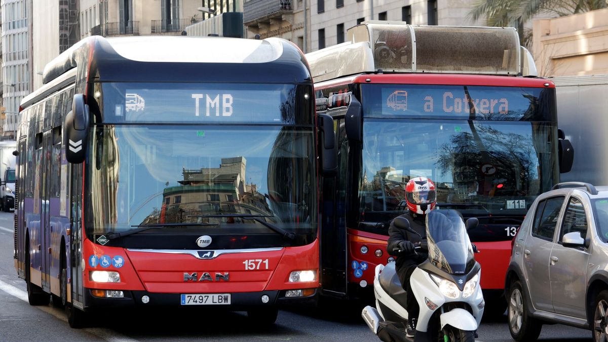 Una sentada de protesta ante un autobús se hace viral de manera surrealista