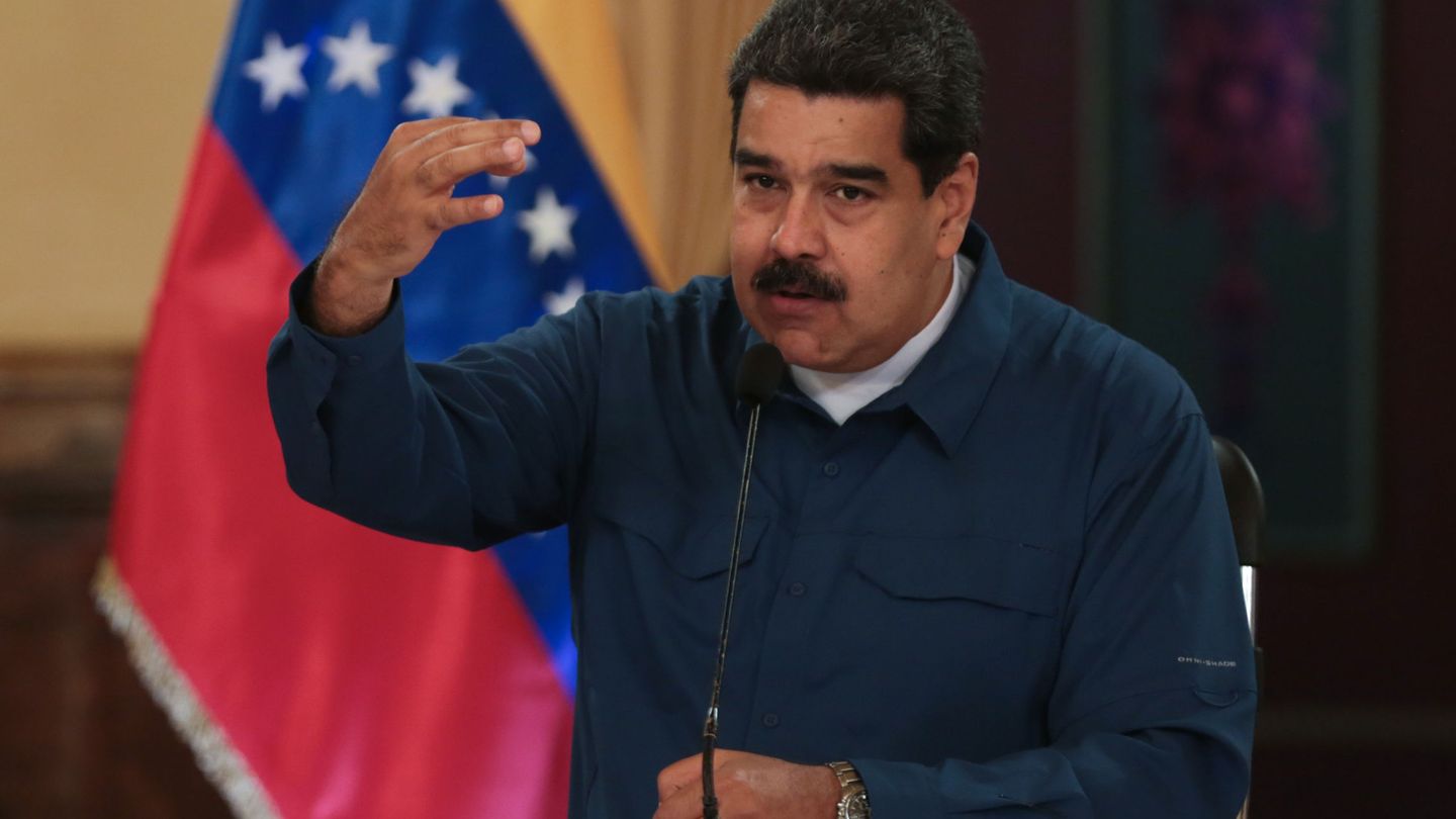 Nicolás Maduro, durante su discurso televisado. (EFE)
