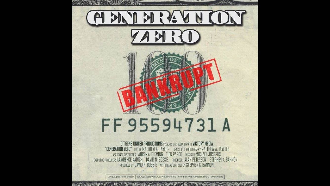 Cartel de la película 'Generación cero', dirigida por Steve Bannon.
