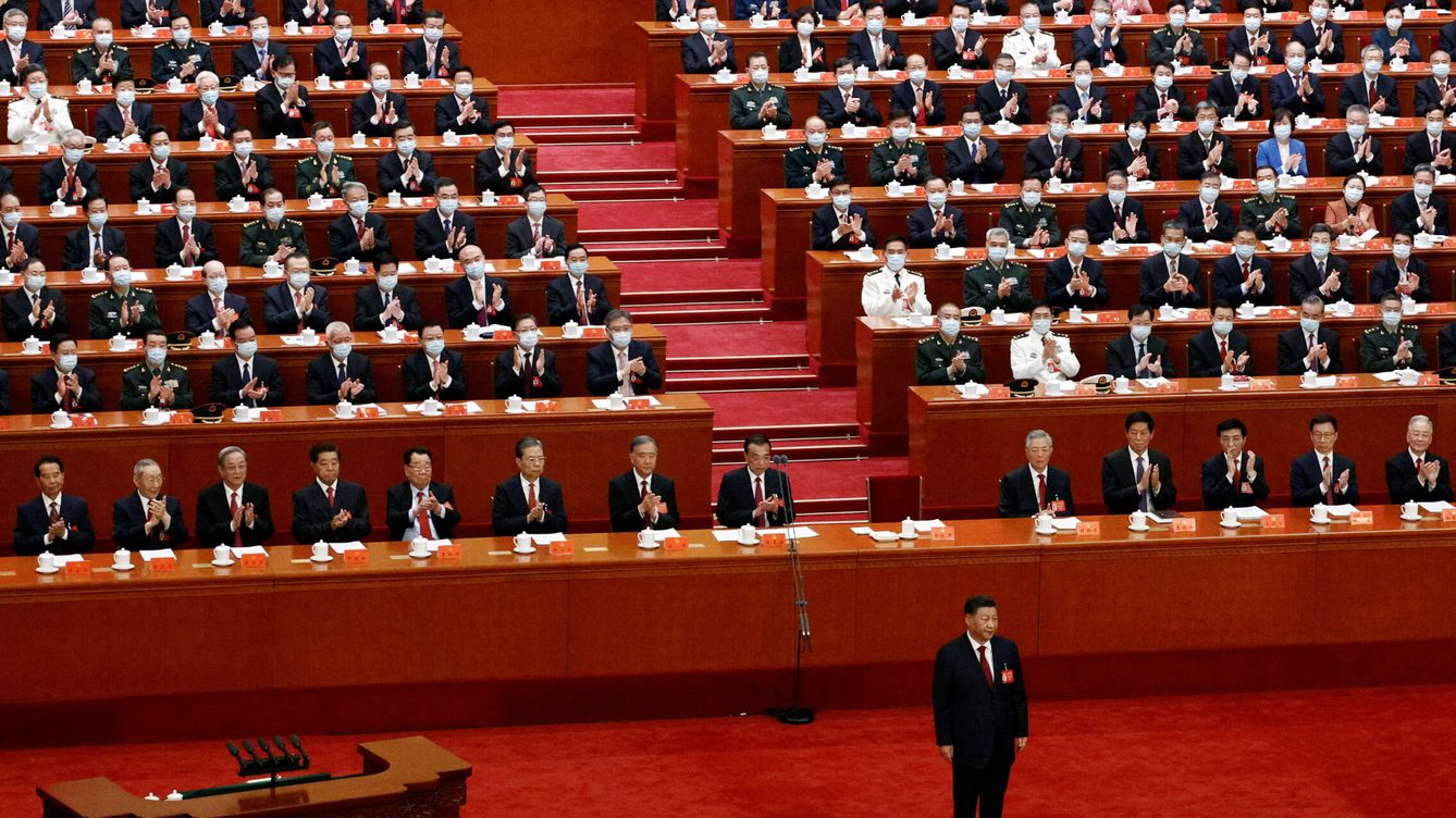 Foto: Ceremonia de apertura del congreso del PCCh. (Reuters/Thomas Peter)