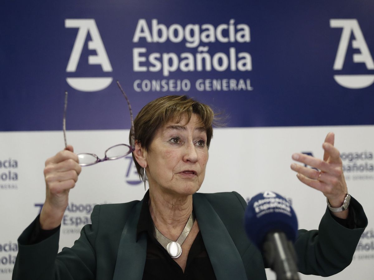 Foto: Victoria Ortega, presidenta del Consejo General de la Abogacía Española. (EFE/Emilio Naranjo)