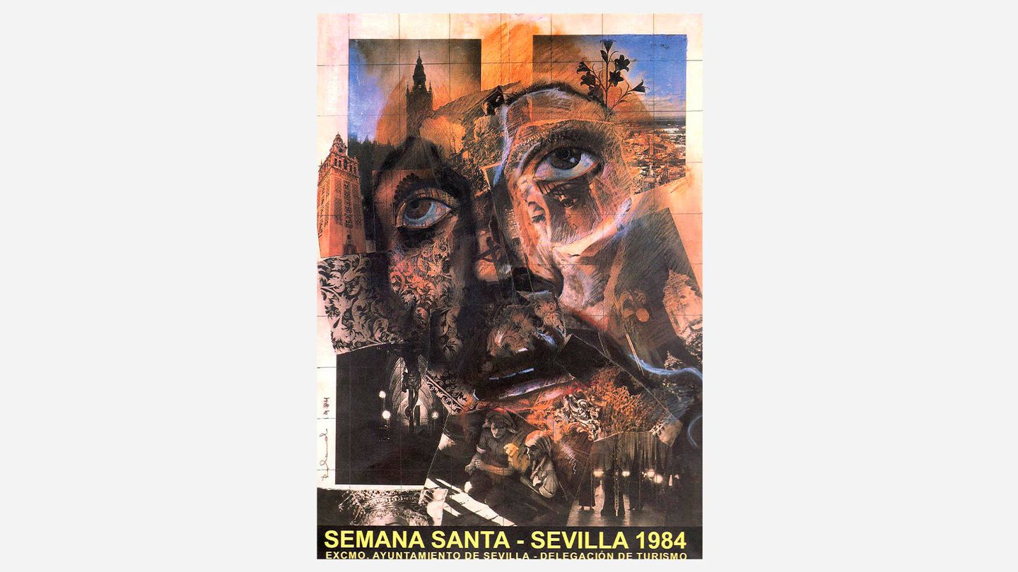 Cartel que diseñó Rolando Campos para la Semana Santa de 1984. (Ayuntamiento de Sevilla)