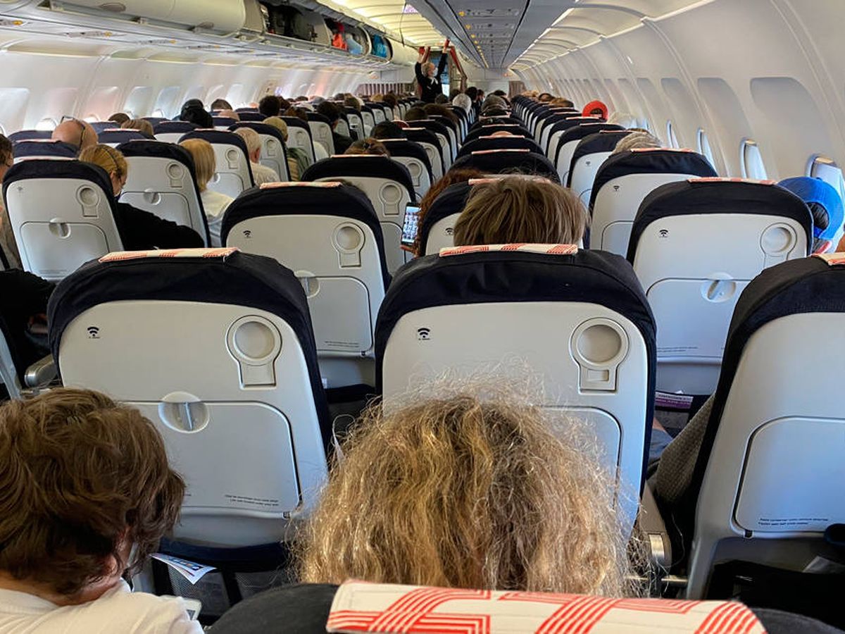 Foto: El avión de Air France entre París y Marsella iba lleno (Foto. Twitter)