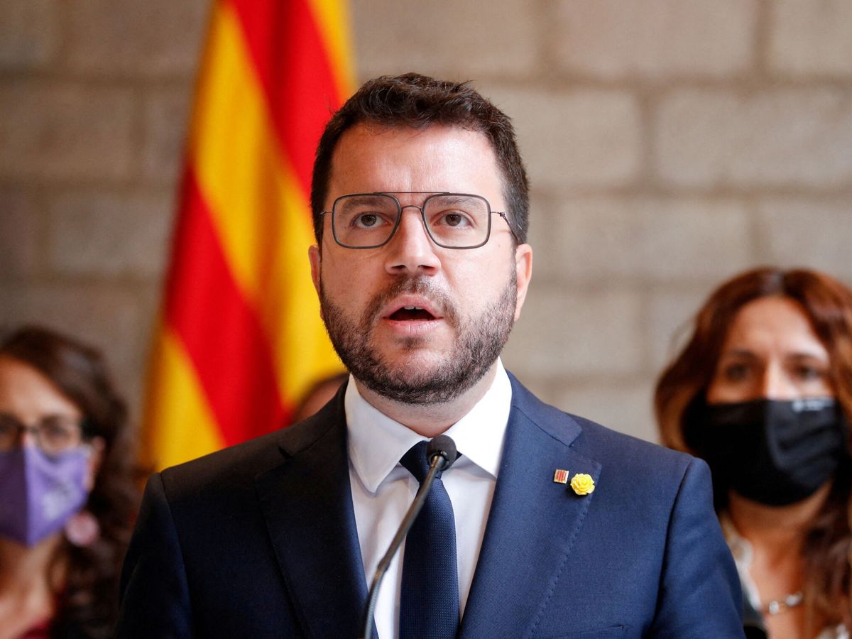 Foto: El presidente de la Generalitat, Pere Aragonès. (Reuters/Albert Gea)