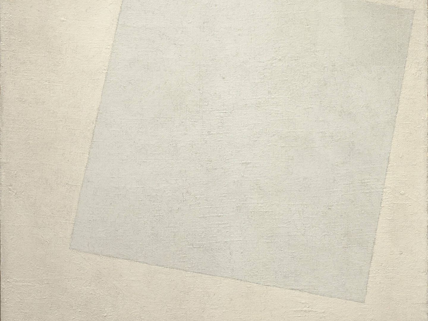 Malevich, 'Cuadrado blanco sobre fondo blanco' (1918).