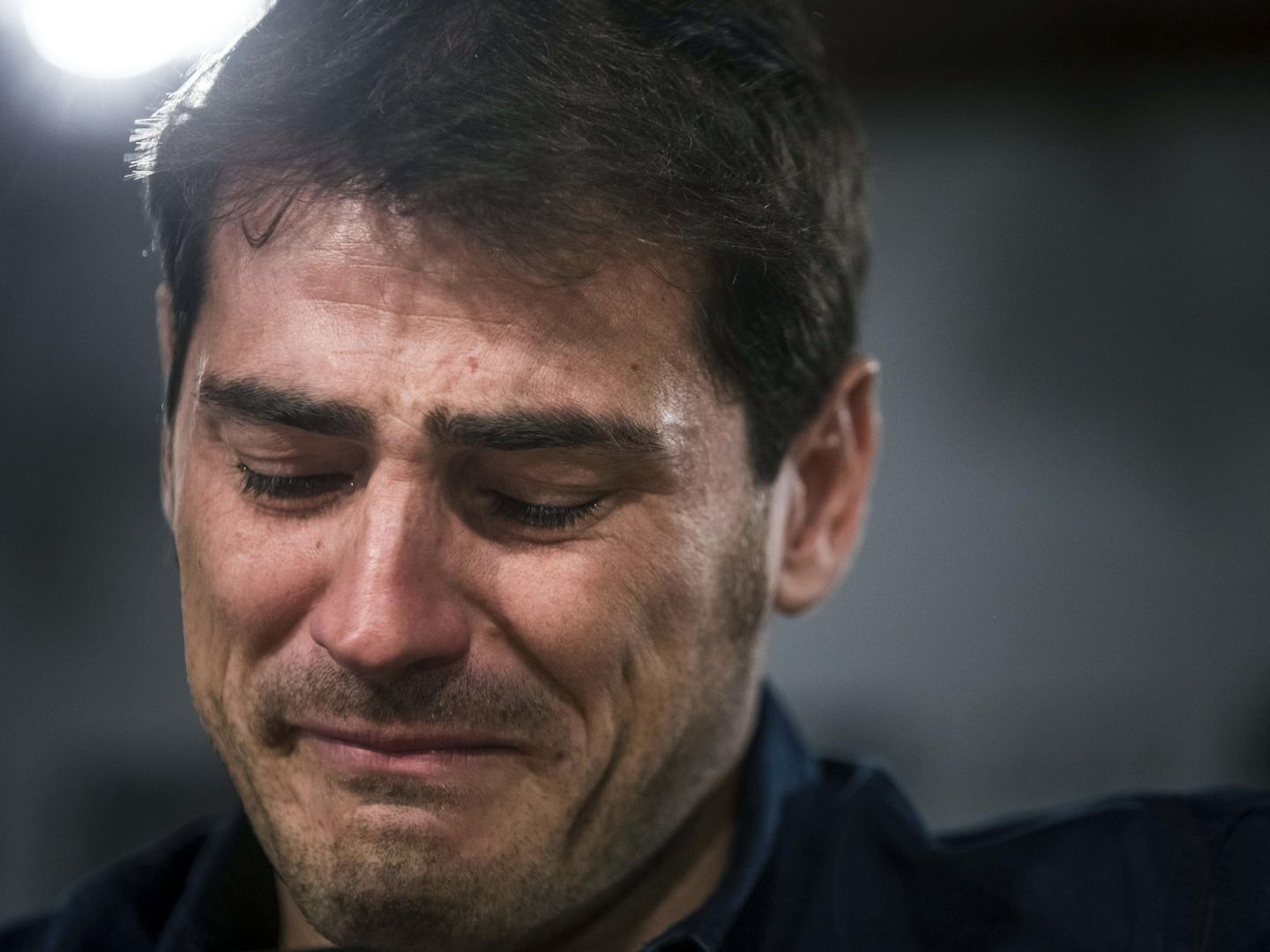 Casillas, el día que anunció oficialmente su marcha del Real Madrid. (EFE)