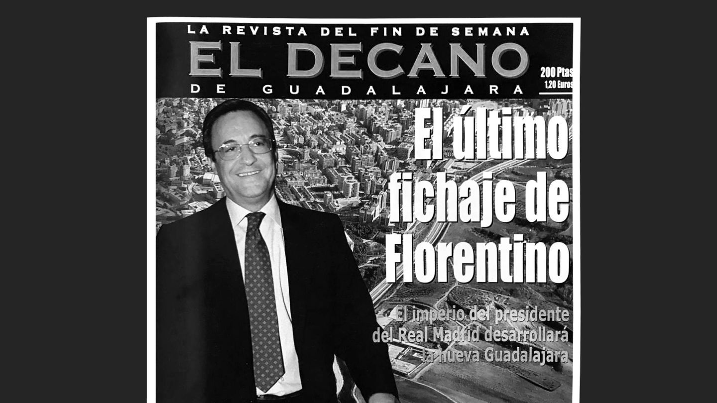 La portada de 'El Decano' anunciando el proyecto de ACS en Guadalajara.
