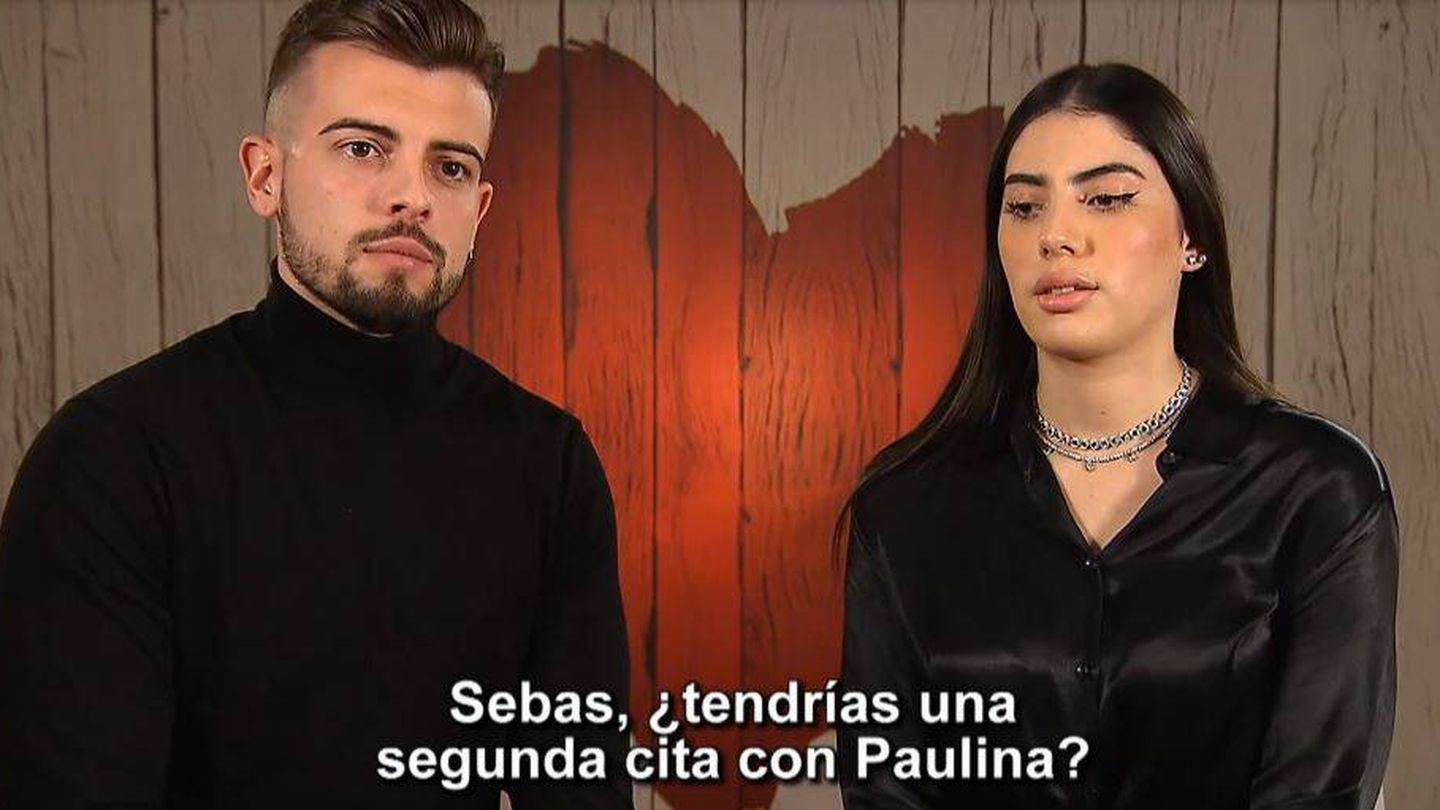 Sebas y Paulina, concursantes de 'First Dates'. (Mediaset España)