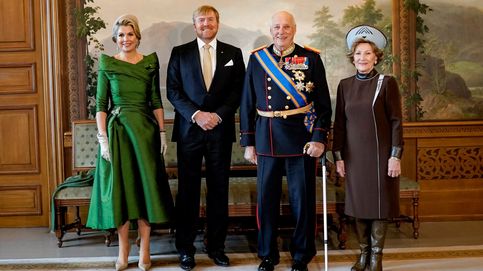 Máxima de Holanda apuesta sobre seguro con su primer vestido en Noruega