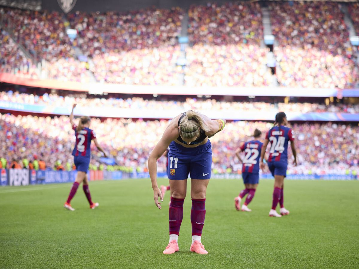 Foto: Alexia celebrando el 2-0 de la pasada final de Champions League. (Europa Press)