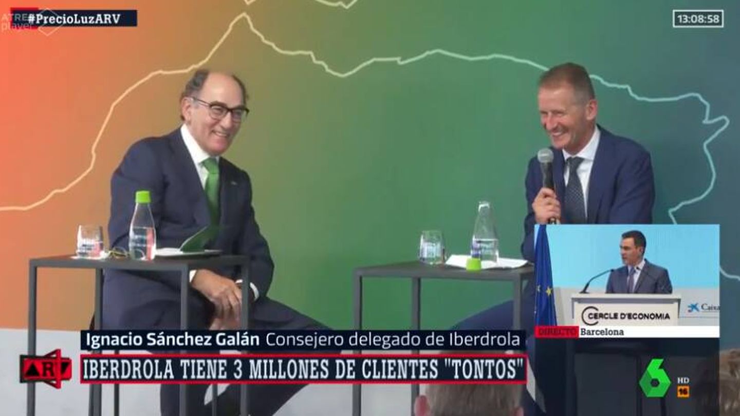 El presidente de Iberdrola, Ignacio Sánchez Galán. (Atresmedia)