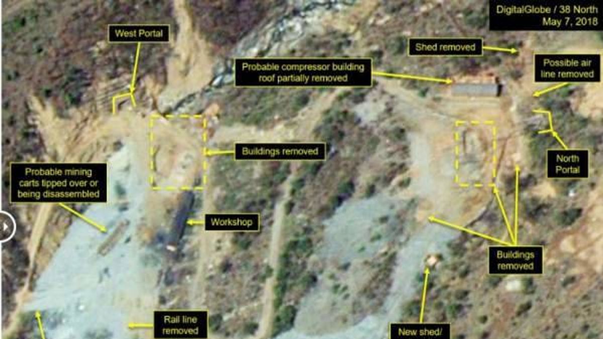 Corea del Norte ya está desmantelando su centro de pruebas nucleares 