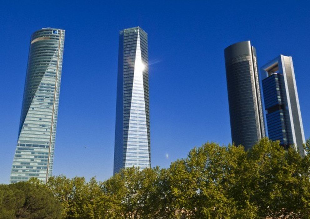 Foto: Las cuatro torres de Madrid. (Corbis)