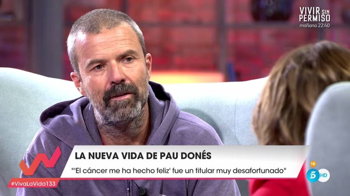 Pau Donés, en 'Viva la vida'. (Mediaset).
