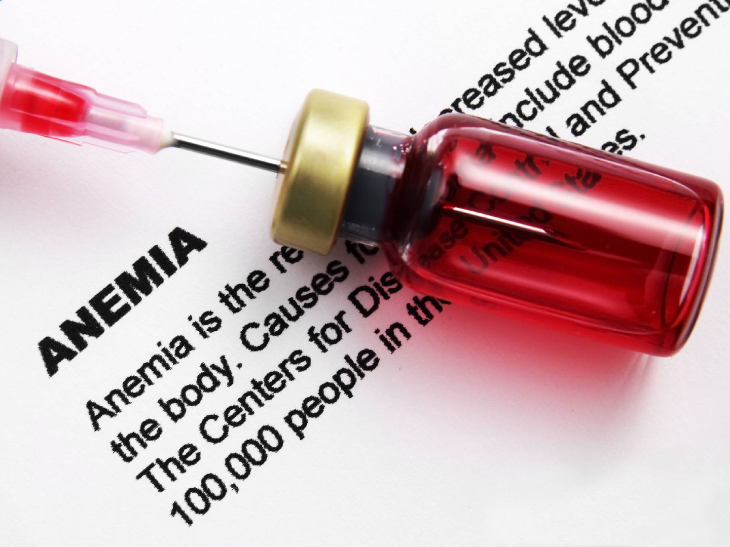 La anemia está producida por una carencia de hierro. (iStock)