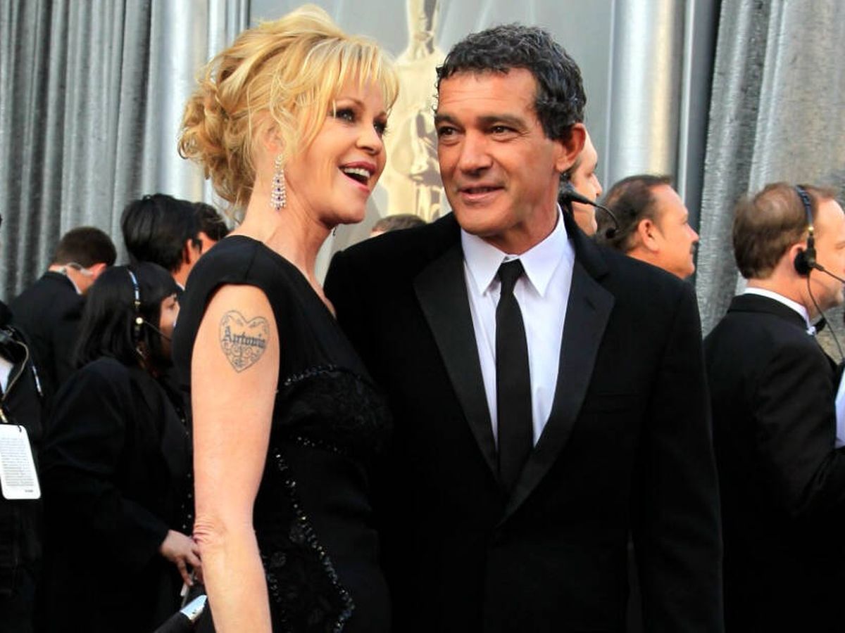 Foto: Antonio Banderas y Melanie Griffith en la entrega de los premios Oscar de 2012. (Reuters)