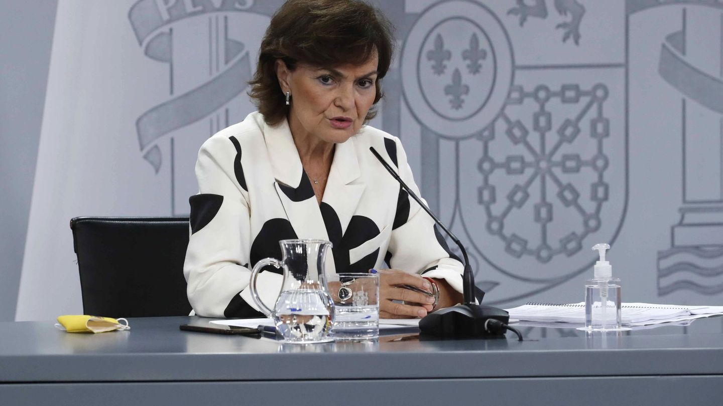 La vicepresidenta del gobierno Carmen Calvo. (EFE) 