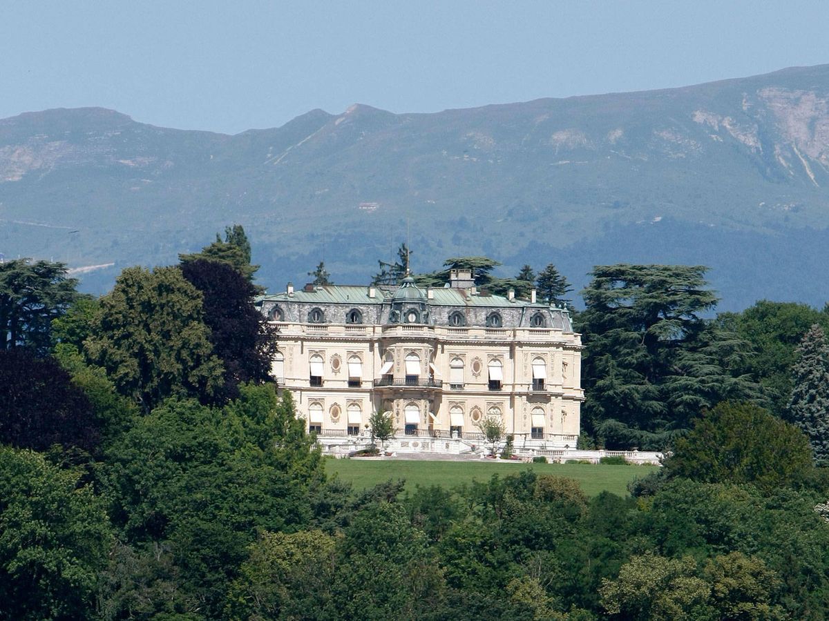 Foto: Vista del Château de Pregny, de la familia Rothschild. (AL)