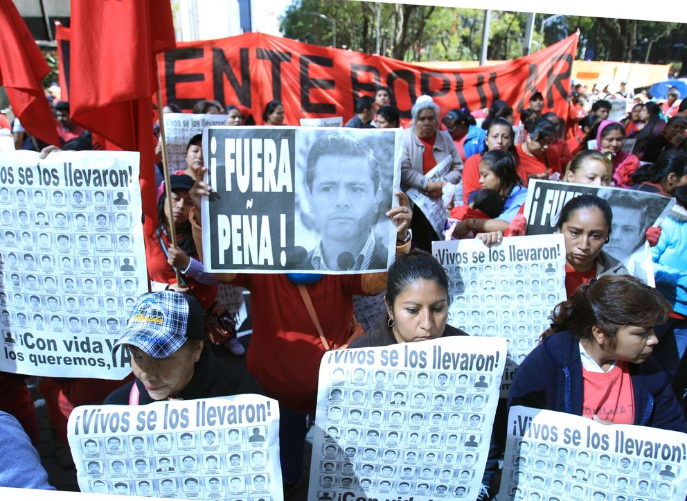 Protestas en México por la desaparición de 43 estudiantes (EFE)