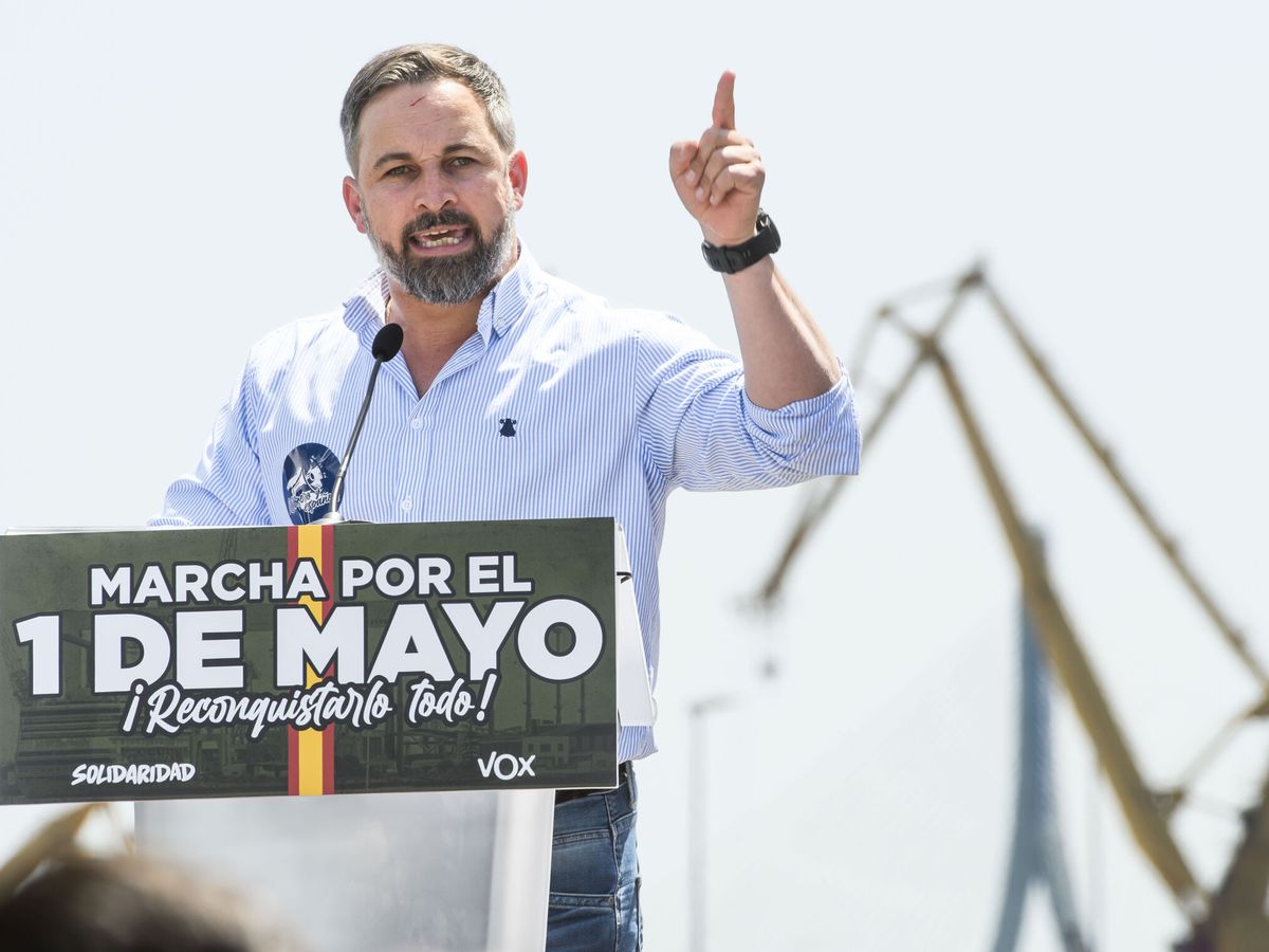 Foto: El presidente de Vox, Santiago Abascal. (EFE/Raúl Caro)