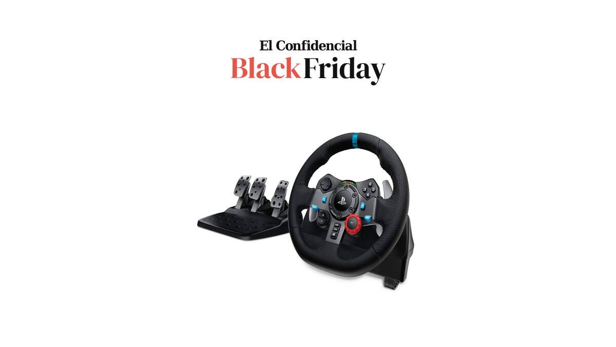 ¡Precio mínimo en volante de carreras y pedales Logitech con descuento del 49% durante Black Friday!