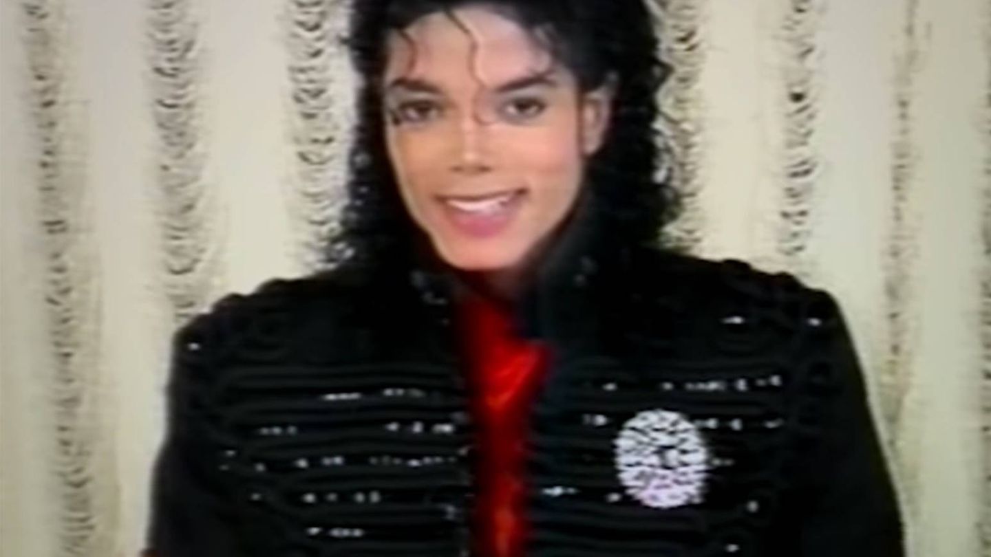 Michael Jackson, en uno de los vídeos de felicitación. (HBO)