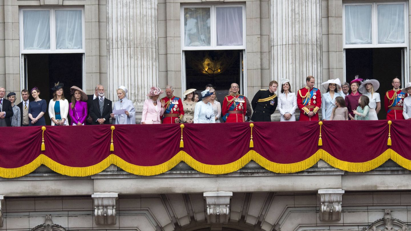 El balcón de Buckingham en 2014. (Getty)