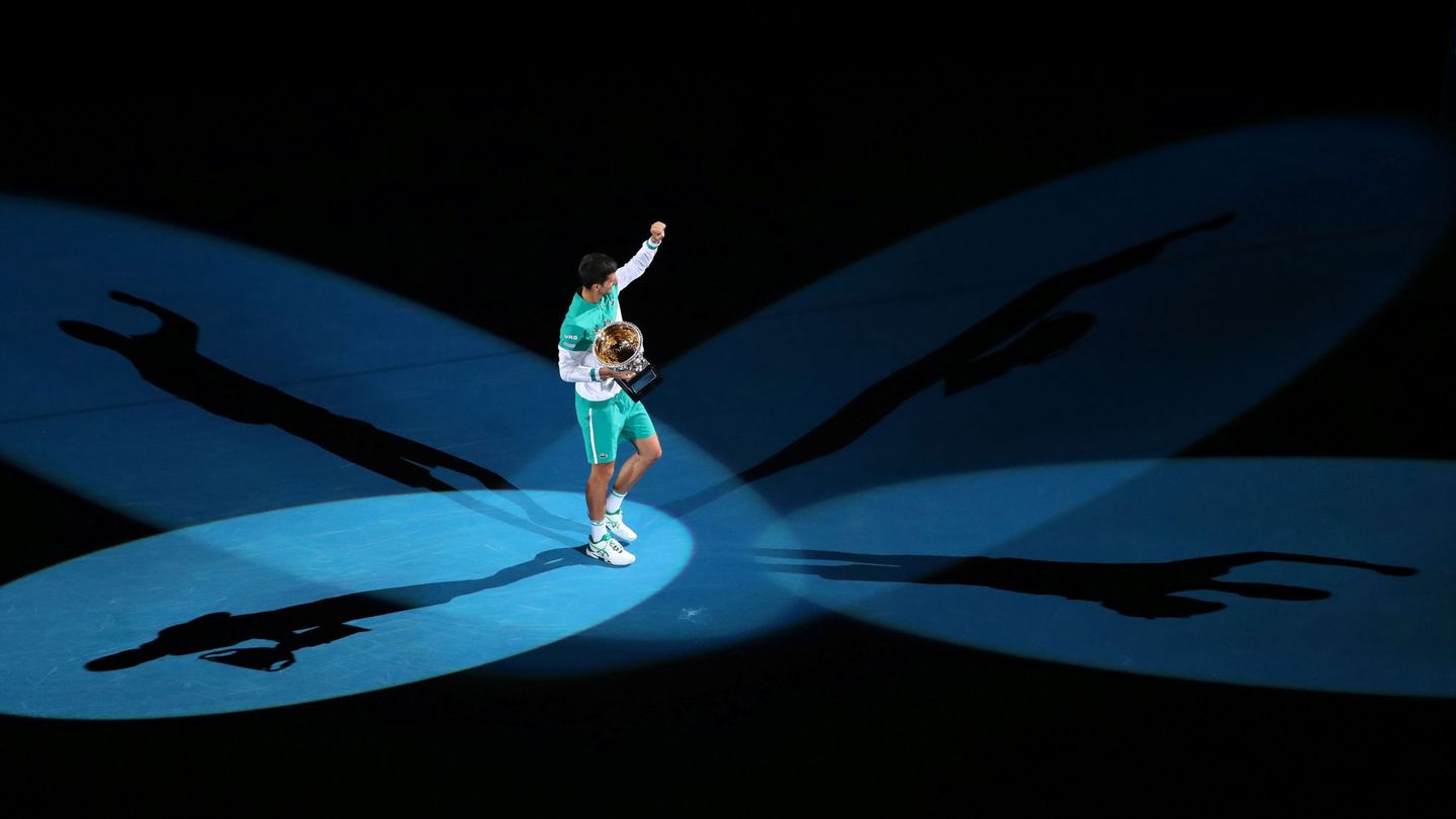 Djokovic celebra su victoria. (Reuters)