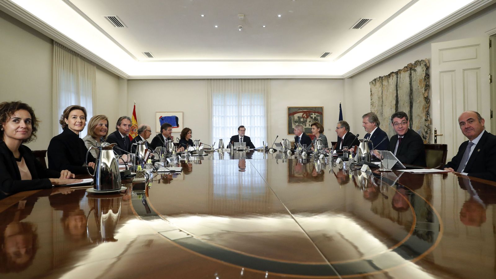 Foto: Primera reunión del actual Consejo de Ministros. (EFE)