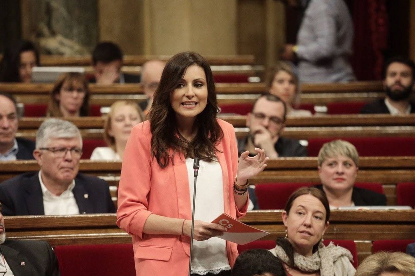 Lorena Roldán, en una comparecencia en el Parlament de Cataluña. (EFE)