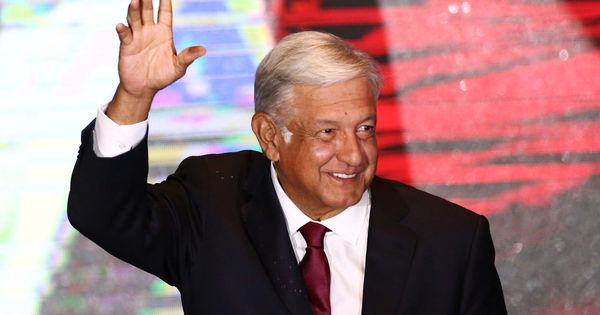 Foto: El candidato Andrés Manuel López Obrador se dirige a sus seguidores tras ganar las elecciones en México. (Reuters)