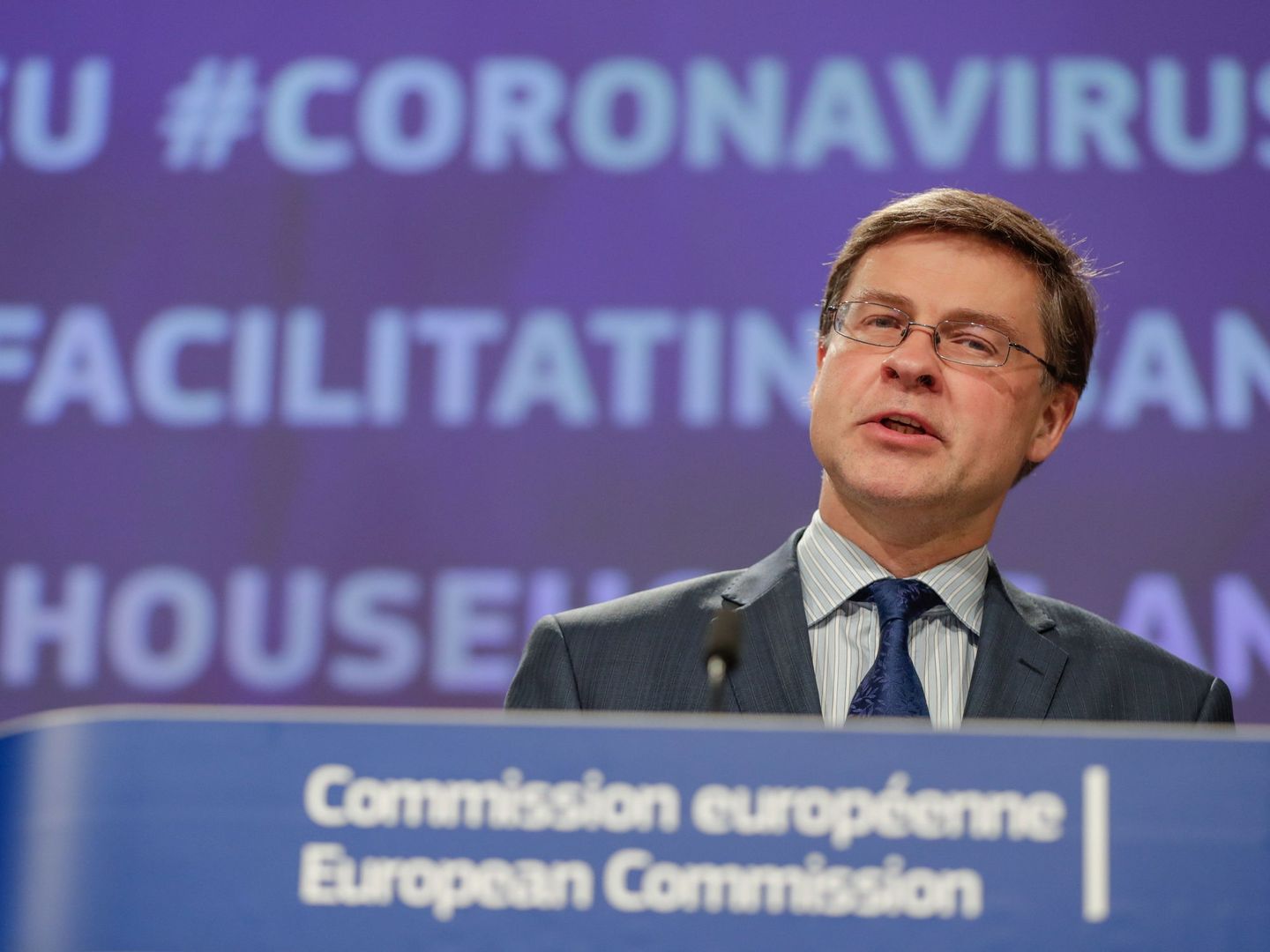 Valdis Dombrovskis, vicepresidente ejecutivo de la Comisión Europea. (EFE)