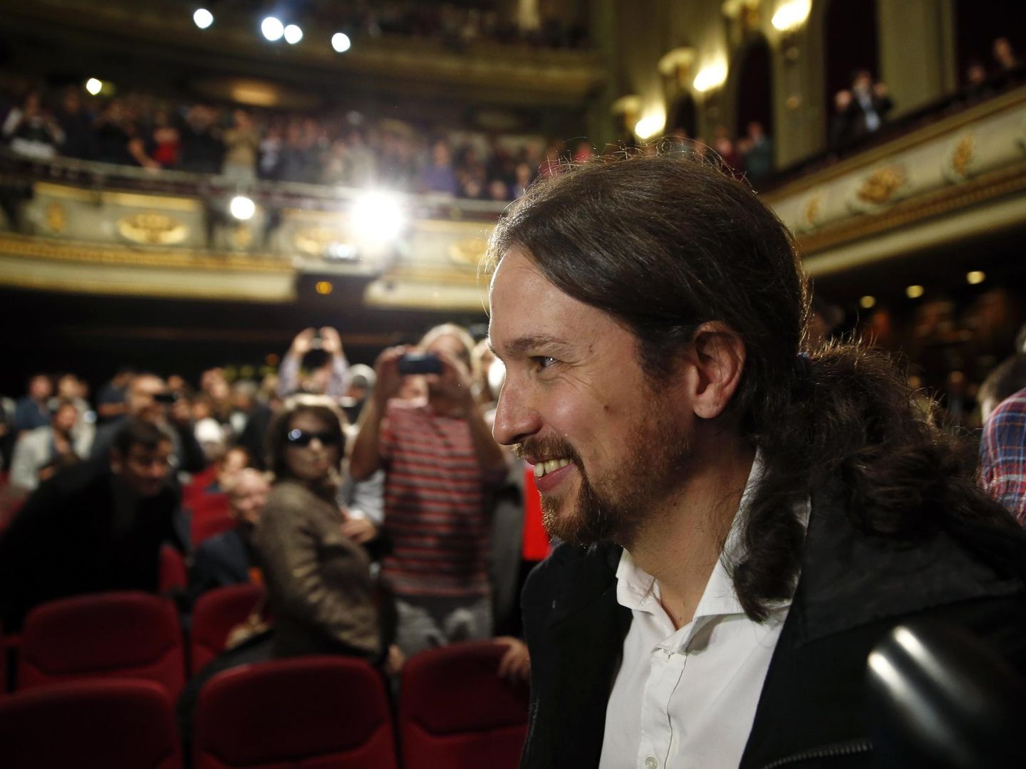 Pablo Iglesias, líder de Podemos, a su llegada a un acto de la formación en Madrid (Reuters).
