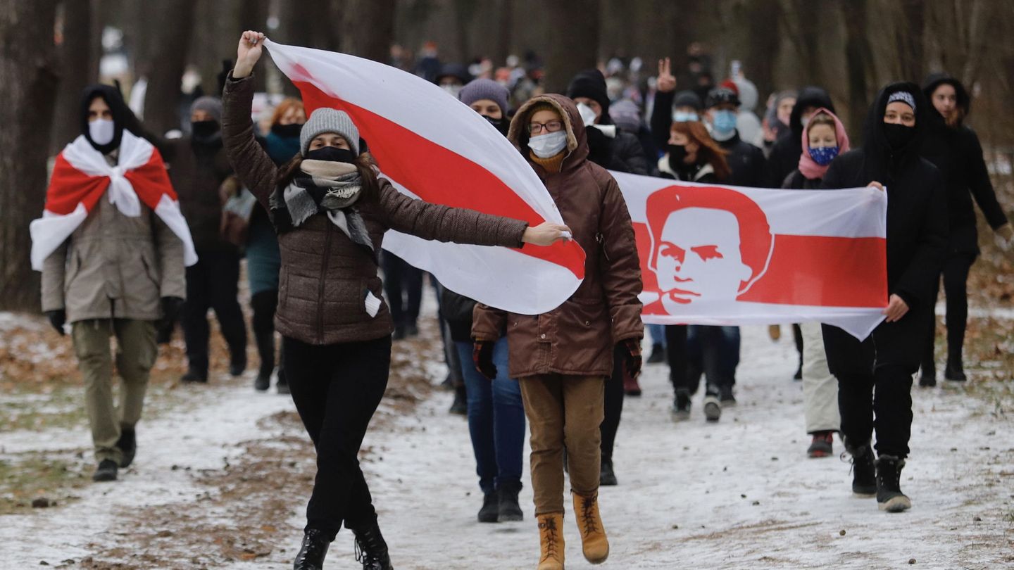 Protestas en Minsk (Reuters)