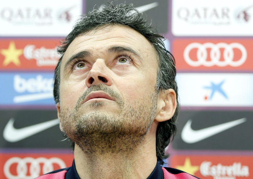 Foto: Luis Enrique, entrenador del Barcelona, en rueda de prensa.